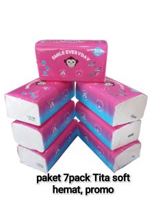 tita soft 360helai paket 7pice tisu serbaguna kantor mobil rumah lebih halus lembut dan fun
