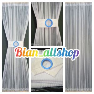 gorden jendela minimalis kupu kupu ikat pita model terbaru