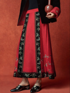 Collaboration Palace Red Half Skirt