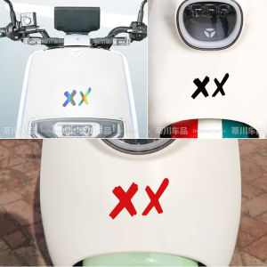 Reflective Decal Sticker for Motorcycle Car Window Body Helmet Storage Box Waterproof Sticker Trendy Brand XX Eye KUST