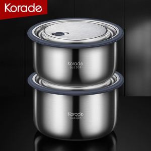 ZUNYI | Stainless Steel Food Grade Refrigerator Sealing Leak Proof Round Lunch Box