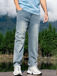 Enjeolon | Cool Lightweight Breathable Tencel Lyocell Denim Pants