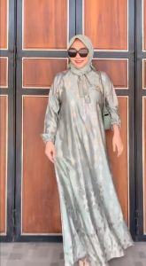 Jhoin Fashion - Gamis Muslim Wanita Terbaru 2023 Bahan Silk Premium