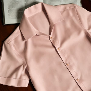 XIAOMENG | Summer Loose Workwear Solid Turn-Down Collar Shirt