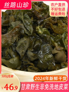 Gansu Wild Vegetable 500g Dry Soft Wild Earth Mushroom Non-Washable Specialty Dried Goods Health Food from Chinas Gansu Province