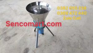 Máy băm rau lục bình rau muống cho gà vịt cá ăn phễu được làm bằng inox