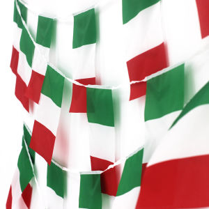 ธงสามเหลี่ยมอิตาลี ขนาด 14x21 ซม. 20x30 ซม. 24 ชิ้น/ชุด ธงประดับตกแต่งงานเทศกาล งานปาร์ตี้ วันหยุด