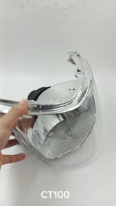 Headlight Assembly for CT100/BAJAJ Lens with Bulb