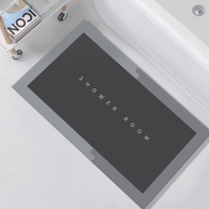 VIKAMA Bathroom Floor Mat Pvc Soft Mat Entrance Door Water-Absorbing And Anti-Slip Quick-Drying Carpet Home Decoration.