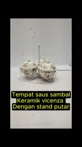 Tempat Sambal Tempat Cocolan Keramik Mewah Vicenza BBA715 ( BBA 715 )