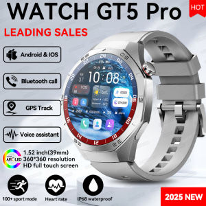 GT5 PRO GPS Tracker Ultra Smart Watch Men Watch 5 Pro AMOLED HD Screen Heart rate Bluetooth Call Waterproof SmartWatch 2025 New