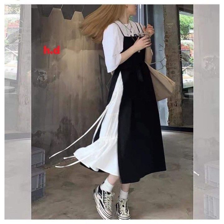 Váy trắng phối lông phần tà BRILLER – Hizu Dress Up