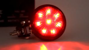 (✨READY STOCK✨) Motorcycle modified LED brake taillight signal light retro universal LED small round taillight Harley