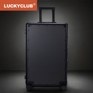 Durable Business Travel Suitcase Fingerprint Lock Carbon Fiber