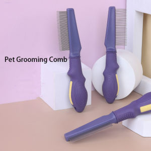 Dog Cat Flea Comb Stainless Steel Needle Comb Fur Comb Pet Grooming Comb Pet Hair Comb Cleaning Hair Protection