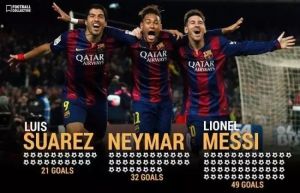 Limited Commemorative Jersey T-shirt MSN Barcelona Season1415 122 Goals&S1516 131 Goals Printed Signature by Messi Suarez Neymar Fans Collection Gift