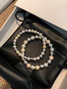 Elegant Colorful Aurora Candy Pearl Bracelet for Women Fashionable Luxury Subtle High-End Feeling Hand Jewelry