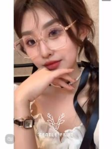 Gentle Fawn Kacamata Antiradiasi Blueray Sinar Biru Bahan TR90+Metal Kuat Kokoh Bisa Minus Dengan Style Kotak Photocromic Bluecromic Kotak Oversize 8906