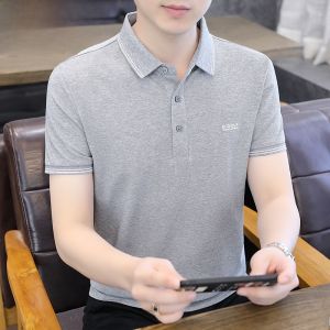 HENGYUANXIANG | Hengyuanxiang 2025 New Polo Shirt Mens T-shirt Summer Ice Silk Thin Short Sleeve Turn-down Collar Fashionable Youth Active Style