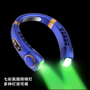 Portable Neck Fan Cooler Hands Free Bladeless Hanging Sport Cooling Fan USB Rechargeable 3 Wind Speed Select Mute Sports Fans