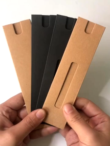100pcs KRAFT PEN CASE PACKAGING FOR BALLPEN PENCIL KRAFT PAPER PEN SLEEVE