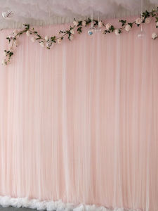 Wedding Celebration Ancient Style Background Decorative Net Curtain Stage Scene Birthday Festive Cloth Art Supplies