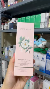 Lotion dưỡng thể trắng da body hoa trà Weilaiya phục hồi dưỡng ẩm làm mờ vết thâm cho da - 200ml