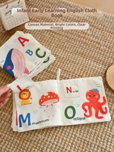 Tear-Resistant Early Education English Alphabet Cloth Book