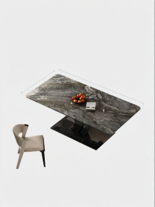 Luxury Natural Stone Rectangular Table