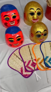 Đầu ông địa - Trống da (kèm dùi) - Bộ đồ ông địa cho bé