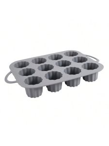 Silicone Muffin Pan Cup Cake Mold 12 Cups Non-stick Baking Molds with Handle for Making Muffin Cakes Tart Kitchen Accessories