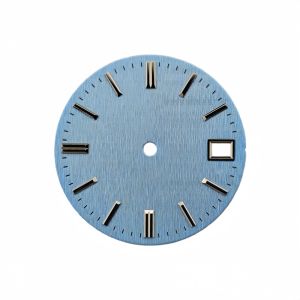 28.5mm NH35 Watch Dial No Luminous Mechanical Watch NO LOGO Wertical Pattern Literal Diving Watch for Mod DIY