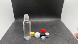 15 มล ขวด กลม ใส ฝา 14 มม (GW=3.500 Kg.) 07#14