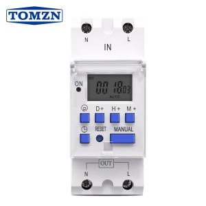 TOMZN NEW AC 220V 230V 12V 24V 48V 16A New type Din Rail single phase Weekly 7 Days Programmable Digital TIME SWITCH Relay Timer