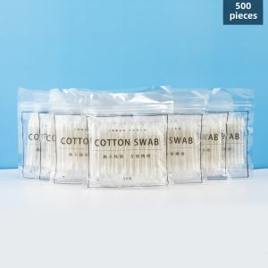 Portable Travel Packaged Individual Cotton Swabs for Makeup Removal And Ear Cleaning Disposable Sharp Head Cotton Buds