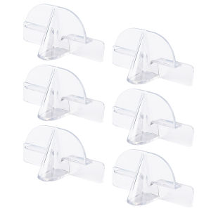 1/2/4/6/8-pack Glasses Storage Rack Wall-Mounted Sunglasses Storage Rack Wall Home Decoration (Transparent Color)