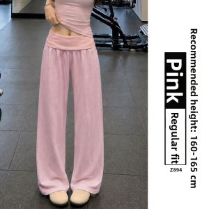 YAYANGREN | Lightweight High-Waisted Flowy Wide Leg Pants