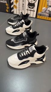 2024 New Men's Leather Waterproof & Trendy Casual Running Shoes