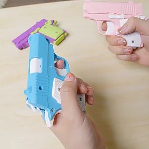 Ivorybaby Mainan Fidget Toys Pisau Gravity Carrot Knife 3D Printing Anti Stres Water Gun Toy Mainan Pistol Wortel Gravitasi