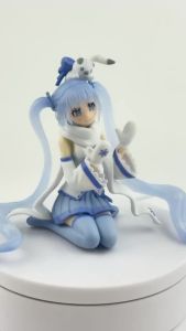 Bandai | Anime Snow Hatsune Miku 10th Anniversary Edition 12cm Cô Gái Dễ Thương Mì Chặn Đồ Chơi Mô Hình Máy Tính Để Bàn Trang Trí Bộ Sưu Tập Quà Tặng Cho Người Hâm Mộ