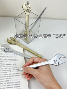 Black 0.38mm Neutral Pen Creative Prank Wrench Screwdriver Pen Graduation Gift Simple Style Plastic Barrel Rollerball Pen