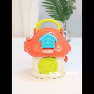 Cartoon projector baby plastic early childhood education music house set role pretend play toys for kids