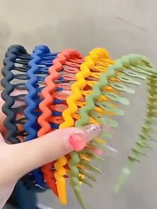 Zaman Now - Bando Sirkam Bentuk Gelombang Zigzag Untuk Pria Wanita Model Korea / Bando Doff Model Zigzag / Bando Sirkam Murah