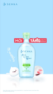 Nước Tẩy Trang Senka A.L.L Clear Water Micellar Formula Fresh N 400ml