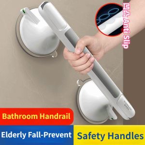Bathroom Handrail Elderly Safety Handles Anti Slip Bathroom Armrest No-Drill Toilet Vacuum Suction Cup Anti Drop Handle