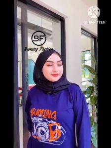 Zi.Collection Kaos Brand Buming Atasan Wanita Lengan Panjang Bahan Catton24s