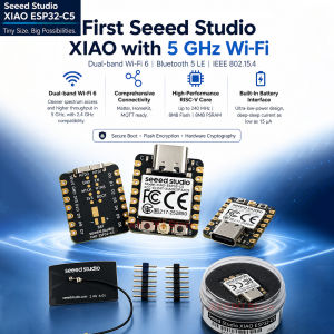 Seeedstudio | Seeed Studio XIAO ESP32‑C5 Development Board Wi‑Fi6 BLE5 RISC‑V 8MB PSRAM 8MB Flash Dual‑Band WiFi Module for IoT Dev Module