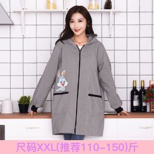 Váy Bếp Cotton Dài Tay Mới Cho Phụ Nữ Dùng Trong Nhà Bếp Váy Bảo Hộ Lao Động Chuyên Nghiệp Váy Chống Bẩn