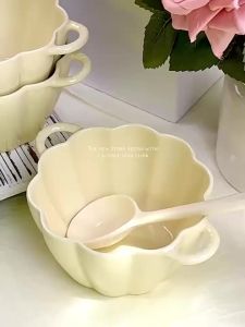 Irregular Ceramic Noodle Bowl High Temperature Resistant