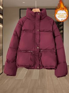 Shalldoer | Thickened Insulated Cotton Coat for Short Women
